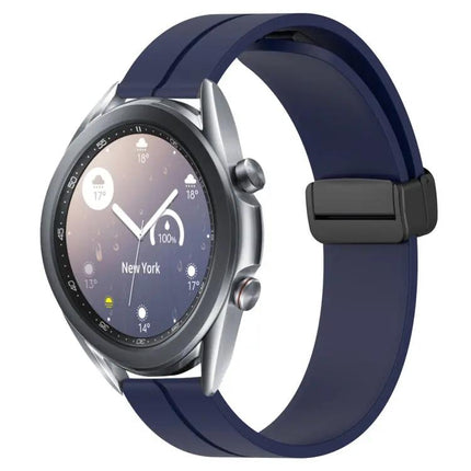 22mm Silicone Magnetic Clasp Band For Galaxy Watch 45/46mm