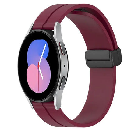22mm Silicone Magnetic Clasp Band For Galaxy Watch 45/46mm