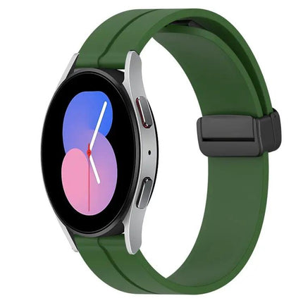 22mm Silicone Magnetic Clasp Band For Galaxy Watch 45/46mm