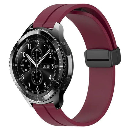 22mm Silicone Watch Band Magnetic Clasp for Samsung Gear S3