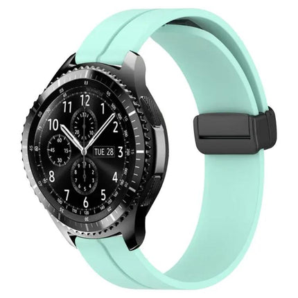 22mm Silicone Watch Band Magnetic Clasp for Samsung Gear S3