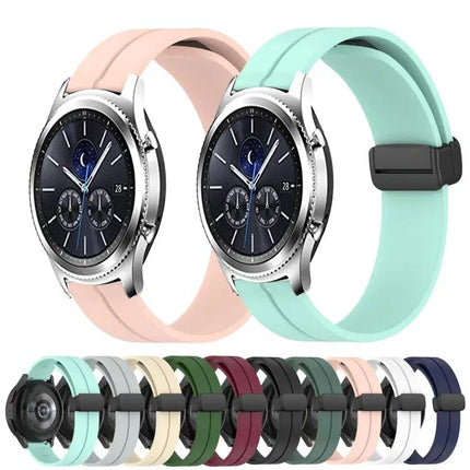 22mm Silicone Watch Band Magnetic Clasp for Samsung Gear S3