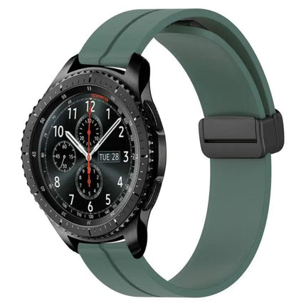 22mm Silicone Watch Band Magnetic Clasp for Samsung Gear S3