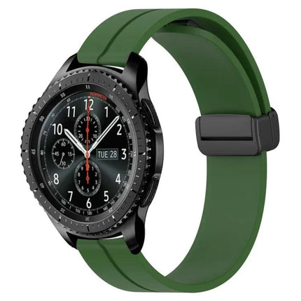 22mm Silicone Watch Band Magnetic Clasp for Samsung Gear S3