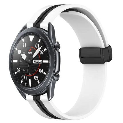 22mm Silicone Watch Band Magnetic Clasp For Samsung 45/46mm