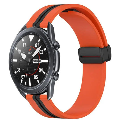 22mm Silicone Watch Band Magnetic Clasp For Samsung 45/46mm