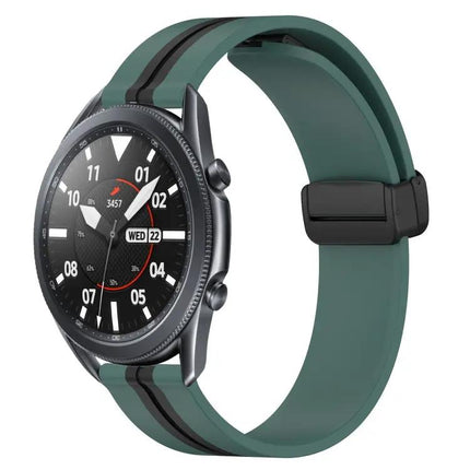 22mm Silicone Watch Band Magnetic Clasp For Samsung 45/46mm