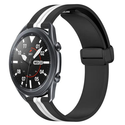 22mm Silicone Watch Band Magnetic Clasp For Samsung 45/46mm