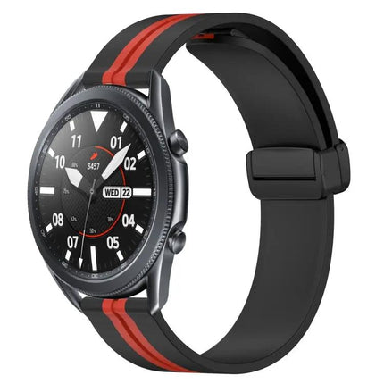 22mm Silicone Watch Band Magnetic Clasp For Samsung 45/46mm