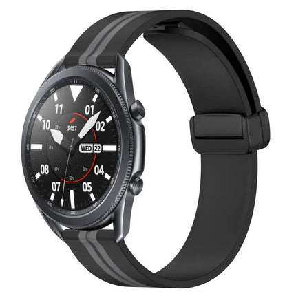 22mm Silicone Watch Band Magnetic Clasp For Samsung 45/46mm