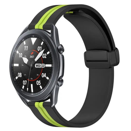 22mm Silicone Watch Band Magnetic Clasp For Samsung 45/46mm