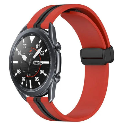 22mm Silicone Watch Band Magnetic Clasp For Samsung 45/46mm