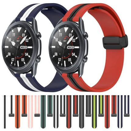 22mm Silicone Watch Band Magnetic Clasp For Samsung 45/46mm