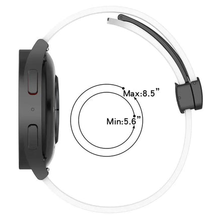 22mm Silicone Watch Band Magnetic Clasp For Samsung 45/46mm
