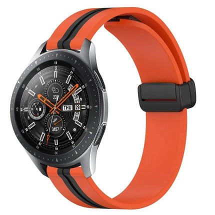 22mm Silicone Watch Band Magnetic Clasp For Samsung 45/46mm