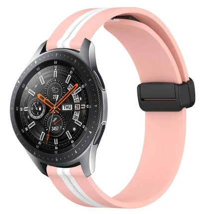22mm Silicone Watch Band Magnetic Clasp For Samsung 45/46mm