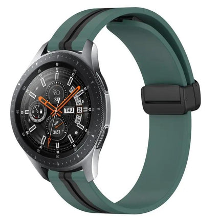 22mm Silicone Watch Band Magnetic Clasp For Samsung 45/46mm