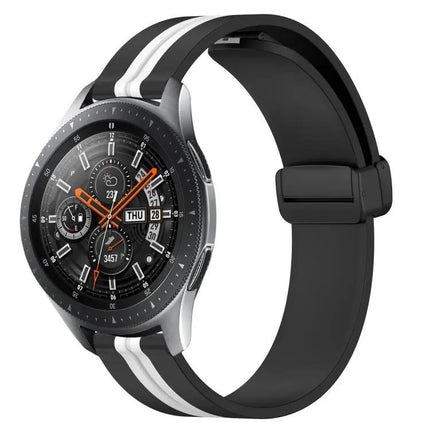 22mm Silicone Watch Band Magnetic Clasp For Samsung 45/46mm