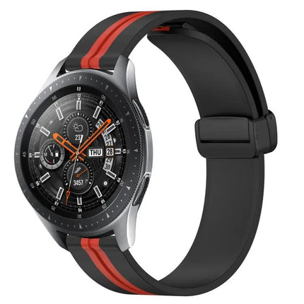 22mm Silicone Watch Band Magnetic Clasp For Samsung 45/46mm