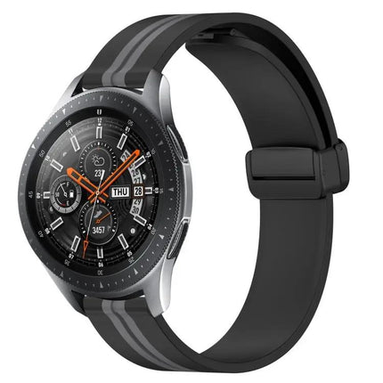 22mm Silicone Watch Band Magnetic Clasp For Samsung 45/46mm