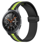 For Samsung Galaxy Watch 46mm / Black+Lime Green