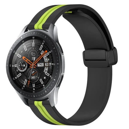 22mm Silicone Watch Band Magnetic Clasp For Samsung 45/46mm