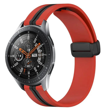22mm Silicone Watch Band Magnetic Clasp For Samsung 45/46mm