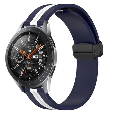 22mm Silicone Watch Band Magnetic Clasp For Samsung 45/46mm