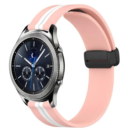 22mm Silicone Watch Band Magnetic Clasp Compatible Gear S3