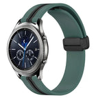 For Samsung Gear S3 Classic / Olive Green + Black