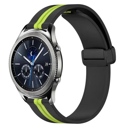 22mm Silicone Watch Band Magnetic Clasp Compatible Gear S3