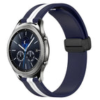 For Samsung Gear S3 Classic / Midnight Blue + White