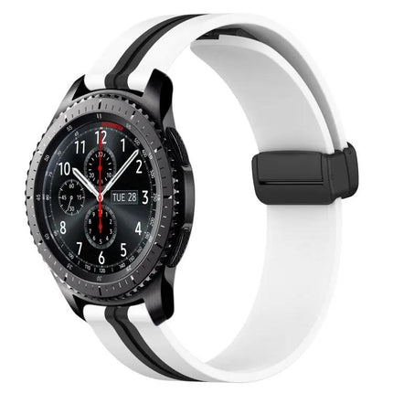 22mm Silicone Watch Band Magnetic Clasp Compatible Gear S3