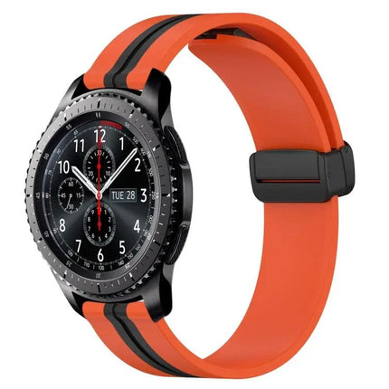 22mm Silicone Watch Band Magnetic Clasp Compatible Gear S3