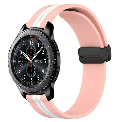 22mm Silicone Watch Band Magnetic Clasp Compatible Gear S3