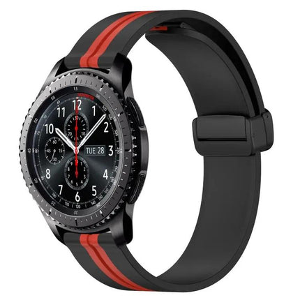 22mm Silicone Watch Band Magnetic Clasp Compatible Gear S3