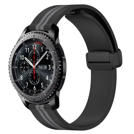 22mm Silicone Watch Band Magnetic Clasp Compatible Gear S3