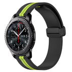 For Samsung Gear S3 Frontier / Black+Lime Green