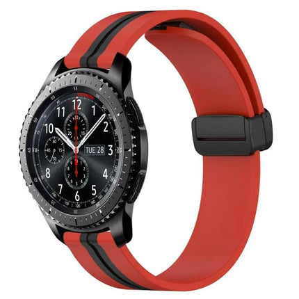 22mm Silicone Watch Band Magnetic Clasp Compatible Gear S3