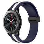 For Samsung Gear S3 Frontier / Midnight Blue + White
