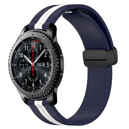 22mm Silicone Watch Band Magnetic Clasp Compatible Gear S3