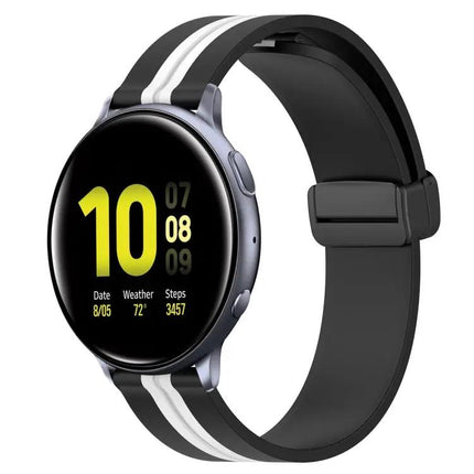 20mm Silicone Magnetic Clasp Watch Band For Galaxy 40/44mm