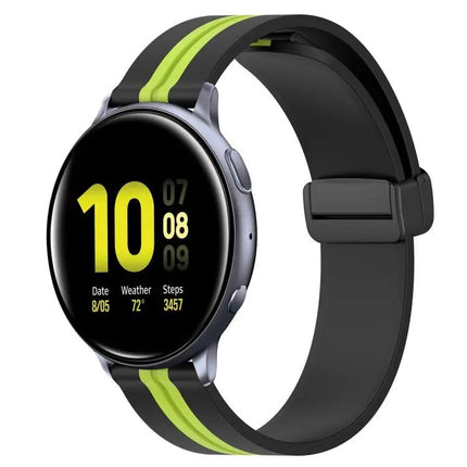 20mm Silicone Magnetic Clasp Watch Band For Galaxy 40/44mm