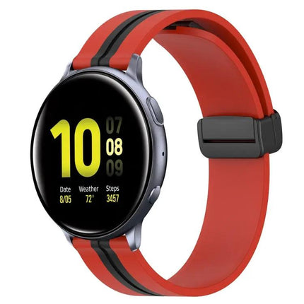 20mm Silicone Magnetic Clasp Watch Band For Galaxy 40/44mm