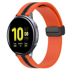 For Samsung Galaxy Watch Active 2 44mm / Orange+Black