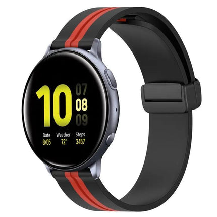 20mm Silicone Magnetic Clasp Watch Band For Galaxy 40/44mm
