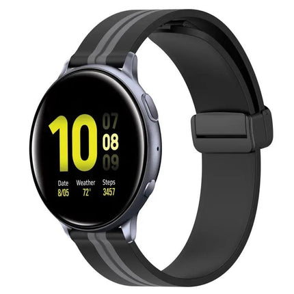 20mm Silicone Magnetic Clasp Watch Band For Galaxy 40/44mm