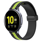 For Samsung Galaxy Watch Active 2 44mm / Black+Lime Green