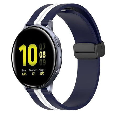 20mm Silicone Magnetic Clasp Watch Band For Galaxy 40/44mm