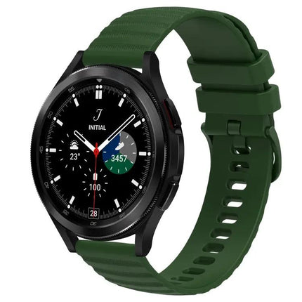 20mm Silicone Watch Band Wavy Dot for Galaxy Watch4 42/46mm